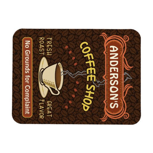 Koffiewinkel met Mok Creëer Je eigen persoonlijke Magneet (Horizontaal)