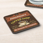 Koffiewinkel met Mok Creëer Je eigen persoonlijke Onderzetter (Linkerzijde)