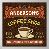 Koffiewinkel met Mok Creëer Je eigen persoonlijke Poster (Voorkant)