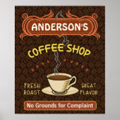 Koffiewinkel met Mok Creëer Je eigen persoonlijke Poster (Voorkant)