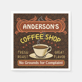Koffiewinkel met Mok Creëer Je eigen persoonlijke  Servetten