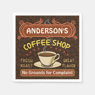 Koffiewinkel met Mok Creëer Je eigen persoonlijke  Servetten