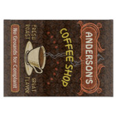 Koffiewinkel met Mok Creëer Je eigen persoonlijke Snijplank (Voorkant)