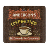 Koffiewinkel met Mok Creëer Je eigen persoonlijke Snijplank (Voorkant)