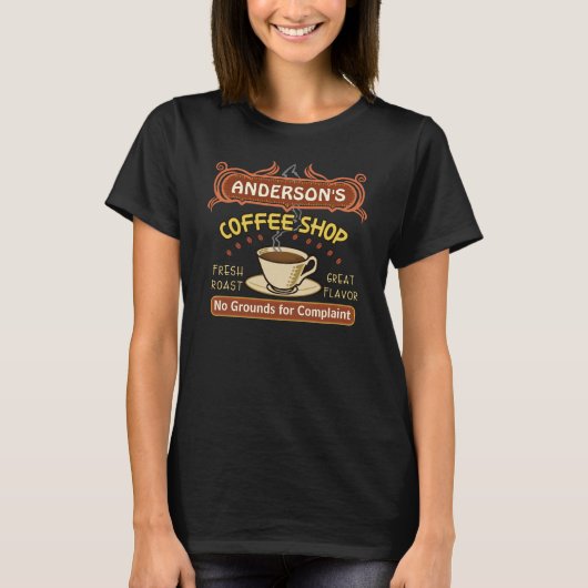 Koffiewinkel met Mok Creëer Je eigen persoonlijke T-shirt (Voorkant)