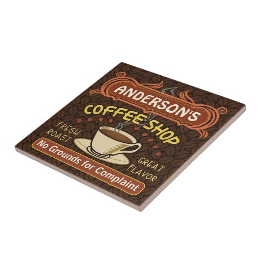 Koffiewinkel met Mok Creëer Je eigen persoonlijke Tegeltje (Zijkant)