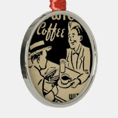  koffiewinkel metalen ornament (Rechts)