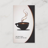 Koffiewinkel of bakkerijproducten visitekaartje (Achterkant)