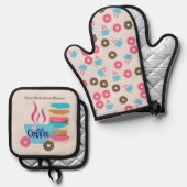 Koffiewinkel Ovenwant & Pannenlap Set (Voorkant / Achterkant)