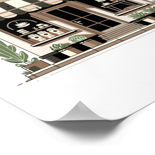 Koffiewinkel Poster (Hoek)