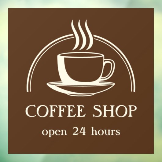Koffiewinkel Raamsticker (Vel 3)