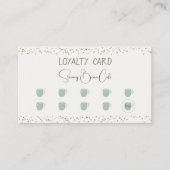 Koffiewinkel Retro Quirky Loyalty Kaart Visitekaartje (Voorkant)