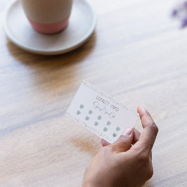 Koffiewinkel Retro Quirky Loyalty Kaart Visitekaartje