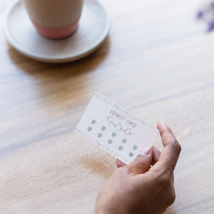 Koffiewinkel Retro Quirky Loyalty Kaart Visitekaartje