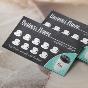 Koffiewinkel Rustic Chalkboard 10 Cups Loyalty