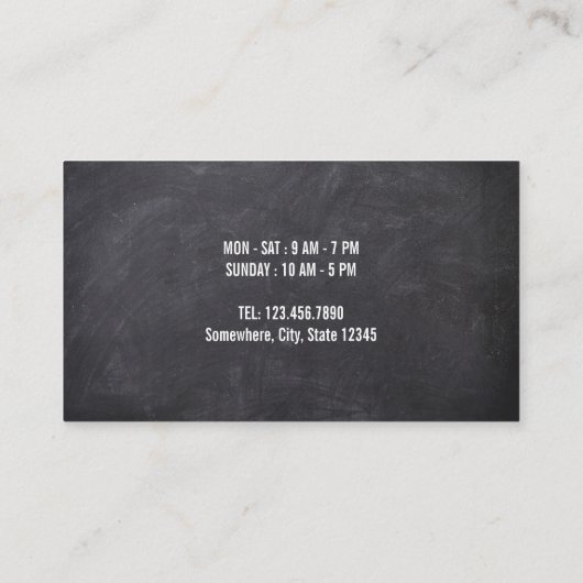 Koffiewinkel Rustic Chalkboard 10 Cups Loyalty (Achterkant)