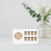 Koffiewinkel Schattigee loyaliteit Kaart Klantenkaartje (Staand voorkant)