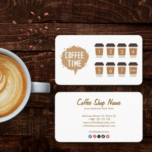Koffiewinkel Schattigee loyaliteit Kaart Klantenkaartje