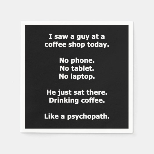 Koffiewinkel Servet (Voorkant)