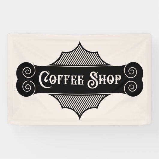 koffiewinkel spandoek (Horizontaal)