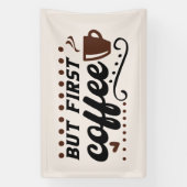 koffiewinkel spandoek (Verticaal)