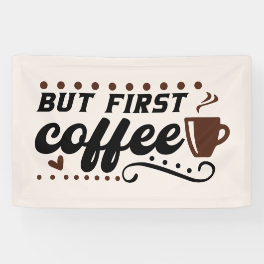 koffiewinkel spandoek (Horizontaal)