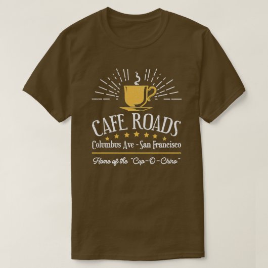 Koffiewinkel van dus ik trouwde met een ex-moorden t-shirt (Design voorkant)