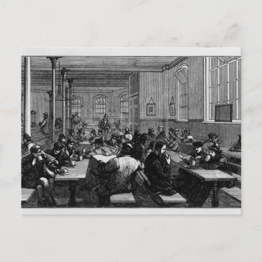 Koffiewinkel van het man briefkaart (Voorkant)