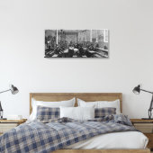 Koffiewinkel van het man canvas afdruk (Insitu (Slaapkamer))