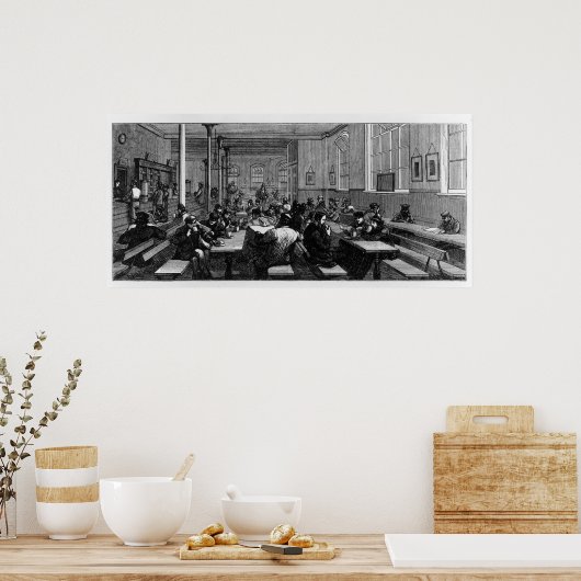 Koffiewinkel van het man poster (Keuken)