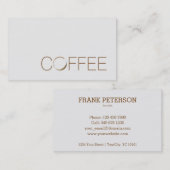Koffiewinkel Visitekaartje (Voorkant / Achterkant)