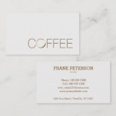 Koffiewinkel Visitekaartje (Voorkant / Achterkant)