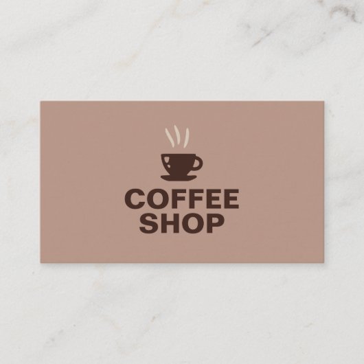 Koffiewinkel Visitekaartje (Voorkant)