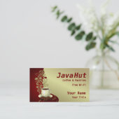 Koffiewinkel Visitekaartje (Staand voorkant)