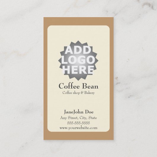 Koffiewinkel Visitekaartje Loyalty Punch Card (Achterkant)