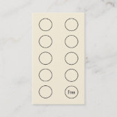 Koffiewinkel Visitekaartje Loyalty Punch Card (Voorkant)