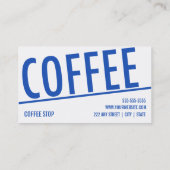 Koffiewinkel Visitekaartje Loyalty Punch Card (Achterkant)