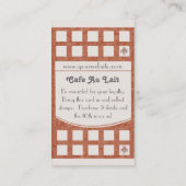 Koffiewinkel Visitekaartje Loyalty Punch Card (Achterkant)