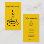 Koffiewinkel-Visitekaartje Visitekaartje (Voorkant / Achterkant)