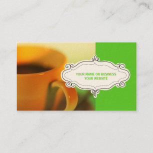 Koffiewinkel Visitekaartjes {kalkgroen}