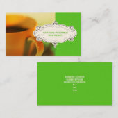 Koffiewinkel Visitekaartjes {kalkgroen} (Voorkant / Achterkant)