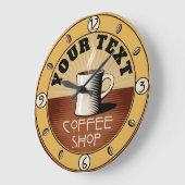 Koffiewinkel voor  kunst en ambachtelijke stijl grote klok (Hoek)