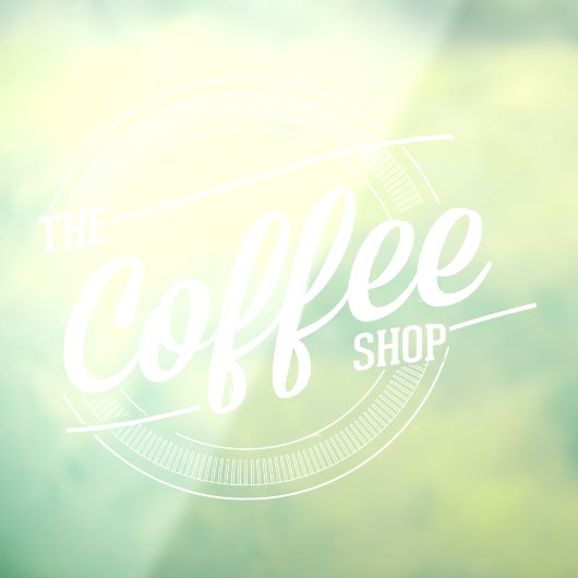 Koffiewinkelbedrijf Raamsticker (Vel 3)