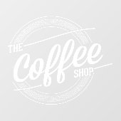 Koffiewinkelbedrijf Raamsticker (Vel)