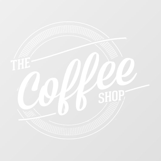 Koffiewinkelbedrijf Raamsticker (Vel)