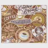 Koffiewinkelbord  cadeaupapier (Vlak)