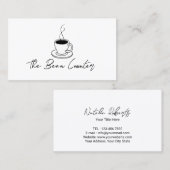 Koffiewinkelminimalistisch Visitekaartje (Voorkant / Achterkant)