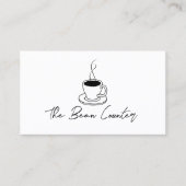 Koffiewinkelminimalistisch Visitekaartje (Voorkant)