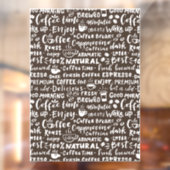 Koffiewinkelvensternummers, moderne raamkoeling raamsticker (Vel 2)