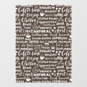 Koffiewinkelvensternummers, moderne raamkoeling raamsticker (Vel)